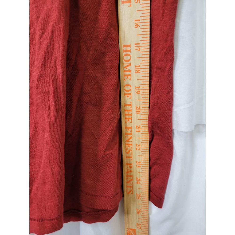 Universal Thread Womens XL Red Slub V-Neck Short Sleeve T-Shirt NWT 1611 - Picture 4 of 6